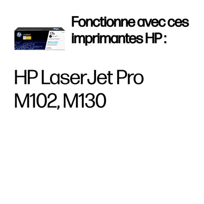 Cartouche toner HP cf217a - rendement 1600 pages