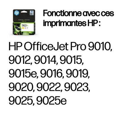 Cartouche d'encre HP jaune 963xl - haut rendement 1600 pages