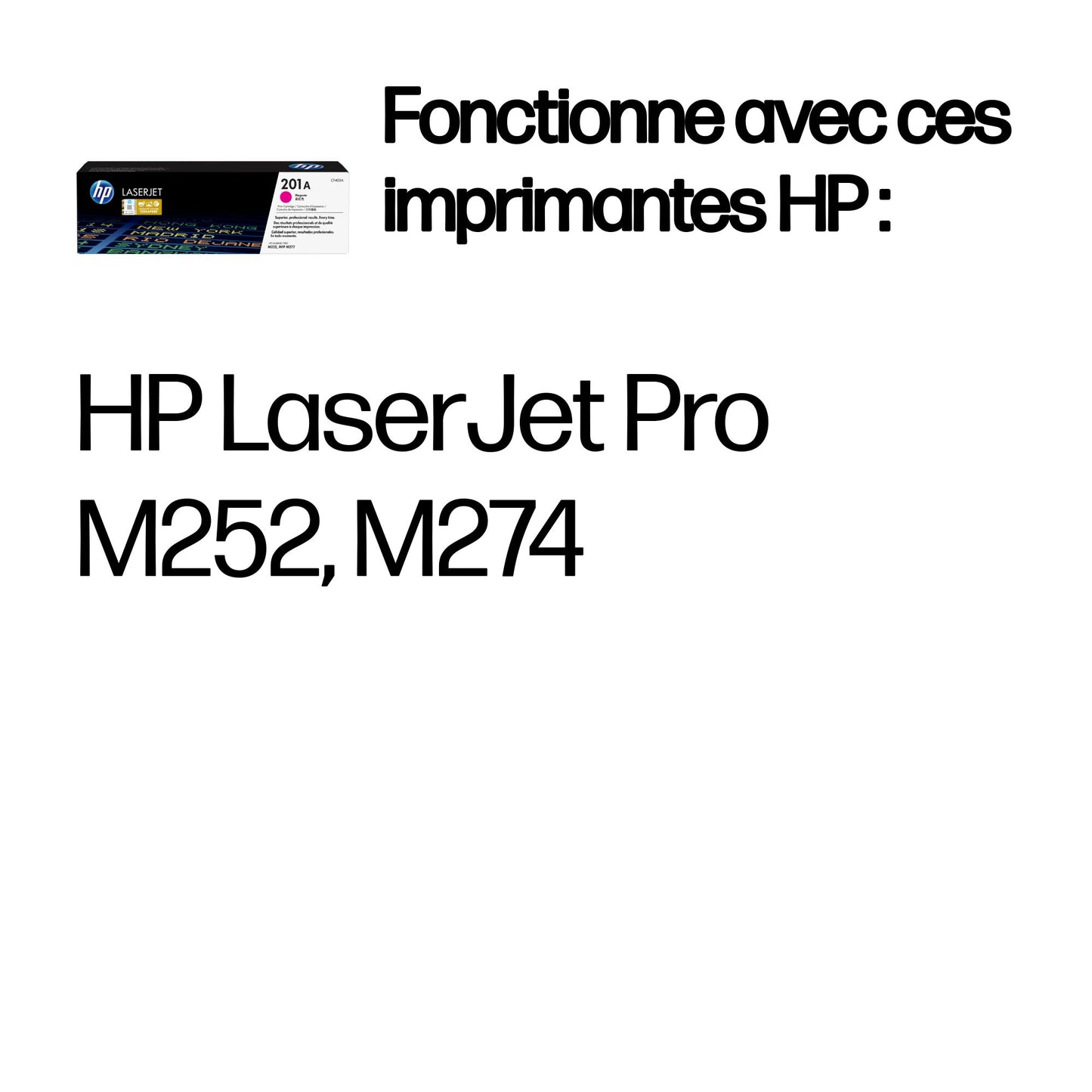 Cartouche toner HP laser 201a magenta - 1330 pages