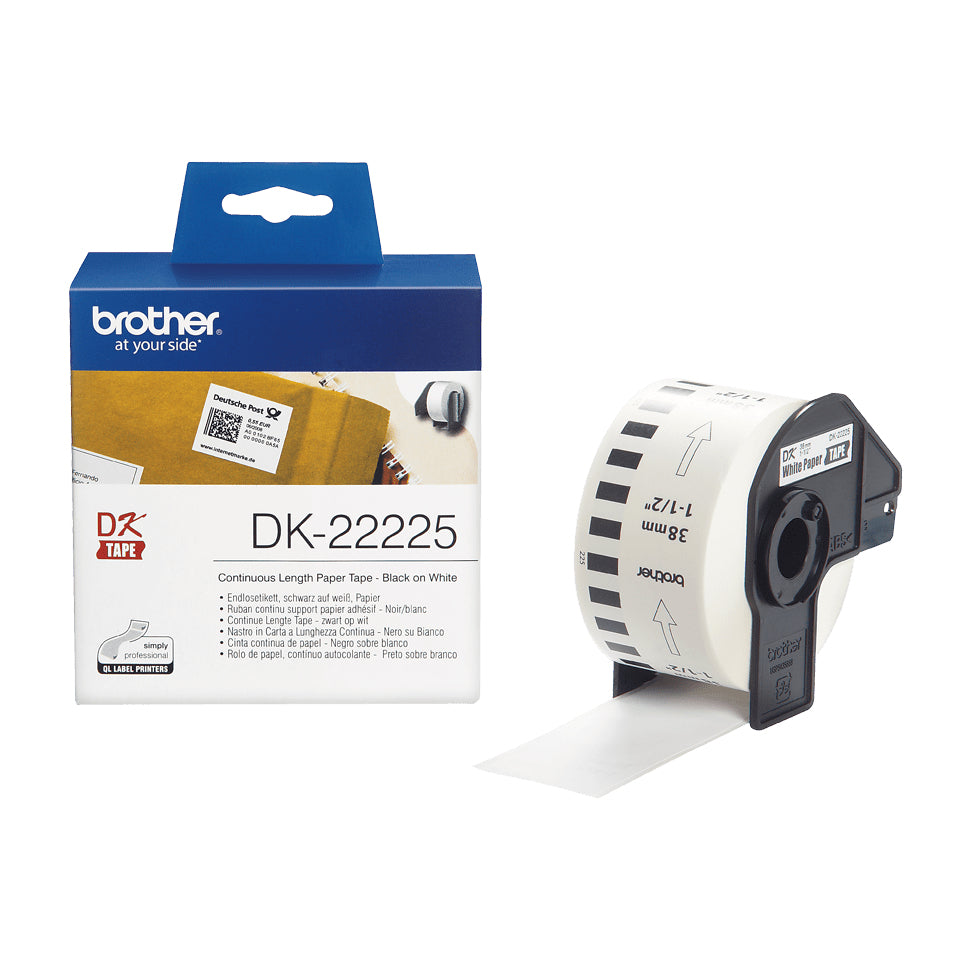 Ruban Brother étiquette dk22225 - 38 mm x 30,5 m