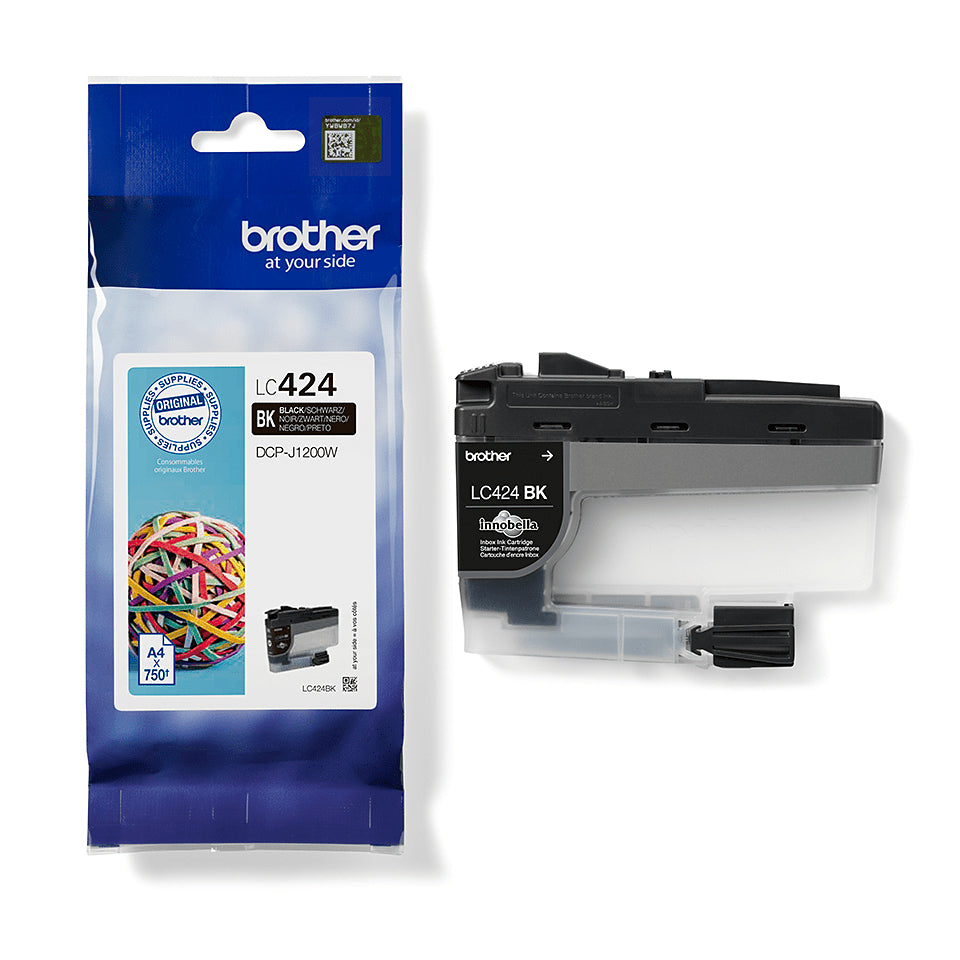 Cartouche d'encre Brother LC424bk - 750 pages