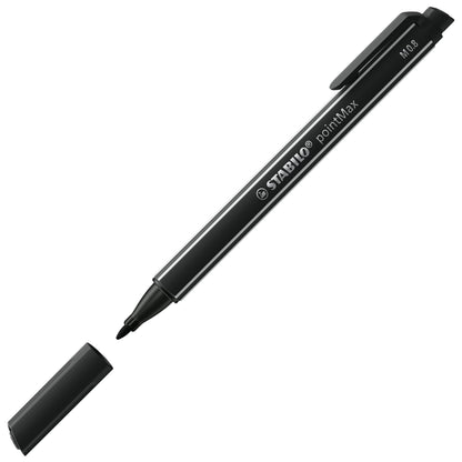 Feutre pointmax noir - pointe moyenne 0,8 mm