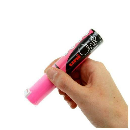 Marqueur Craie 8mm - Résistant à l'eau, Rose Fluo
