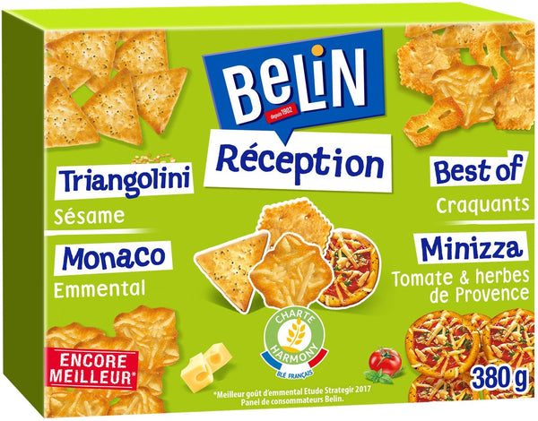 Biscuits apéritifs salés - texture croustillante 380g