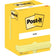 notes repositionnables Post-it®  76x102 mm jaune- adhésif renforcé- lot de 12