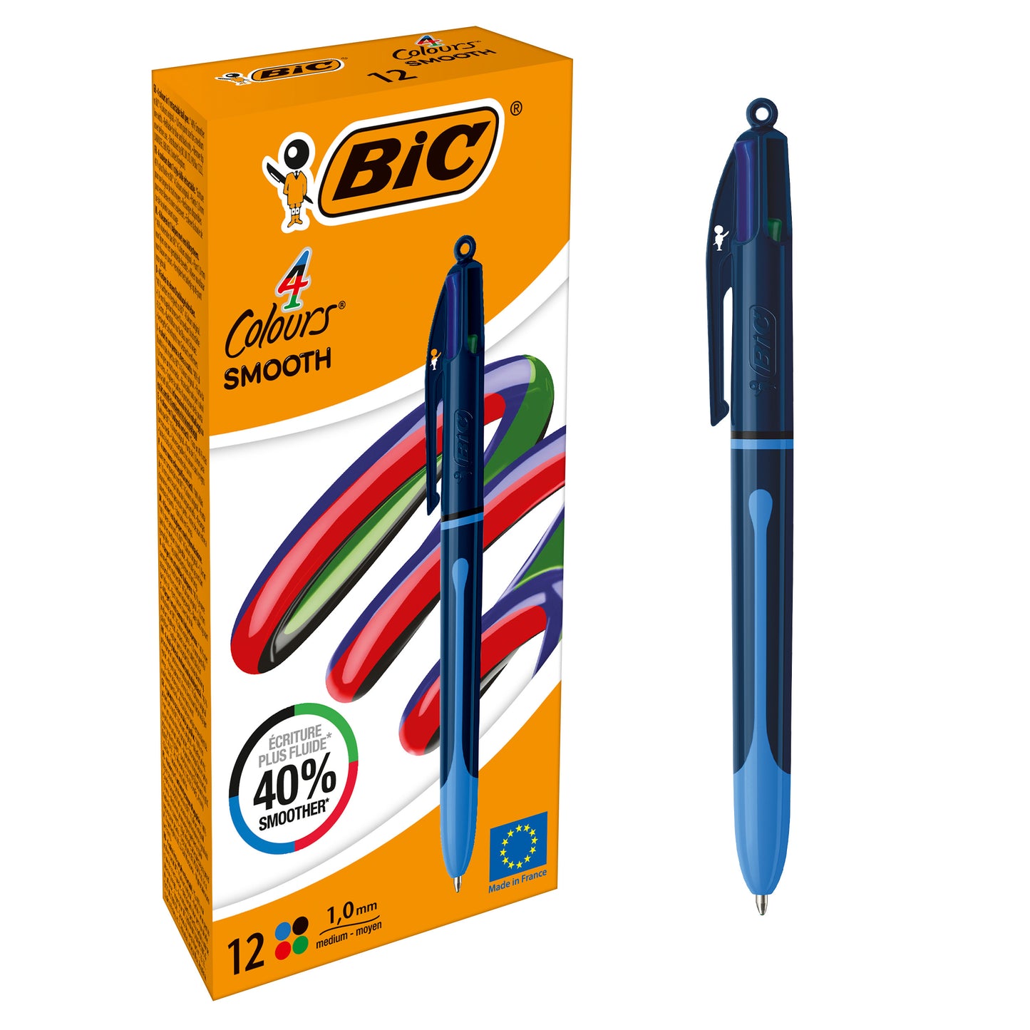Stylo bille 4 couleurs Smooth Pro - Écriture fluide