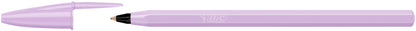 Stylo bille pastel - Pointe fine 0,8 mm, encre bleue