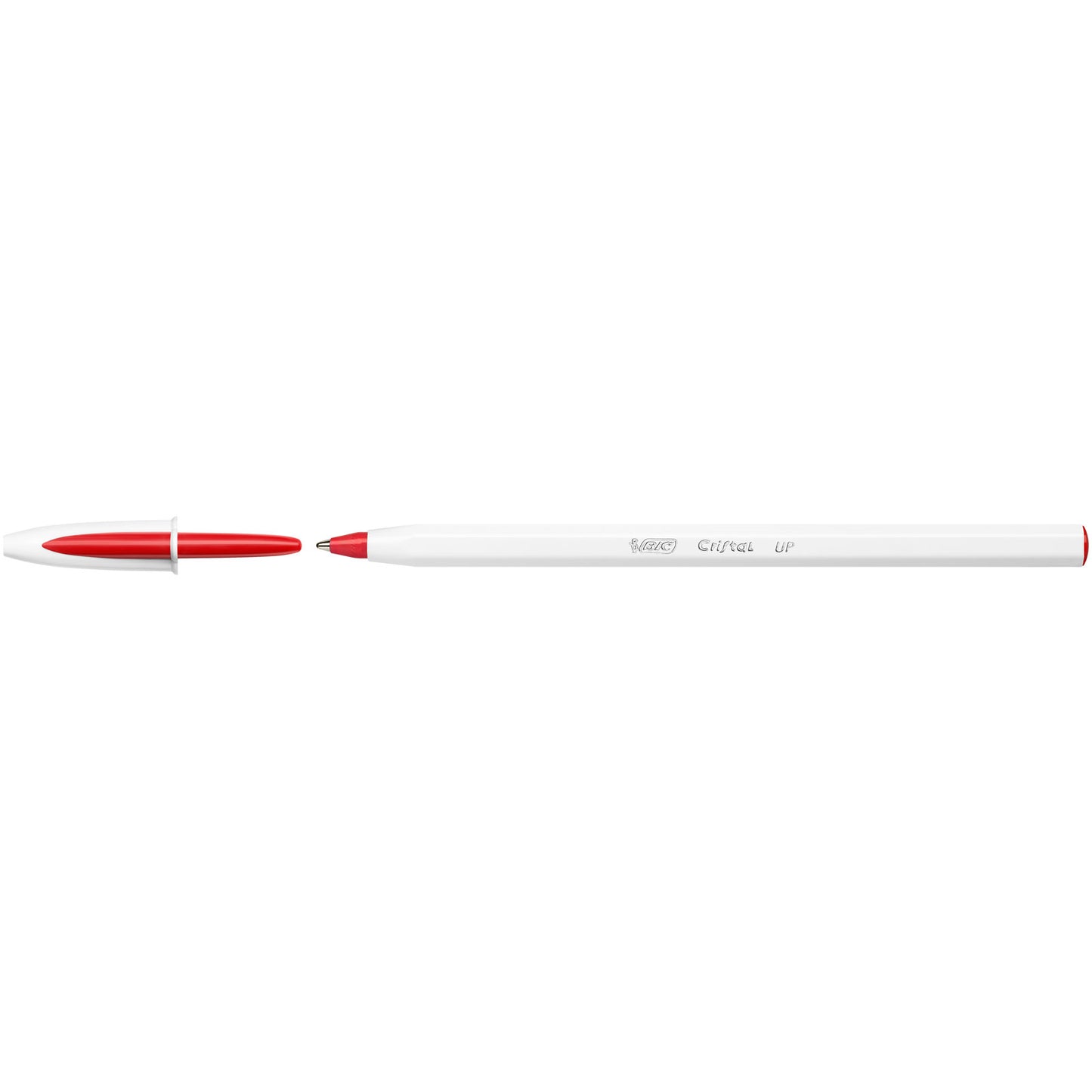 Stylo à bille bic cristal up - pointe larouge 1.2 mm