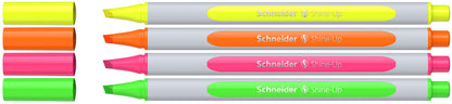 Surligneur de poche  Étui de 4 couleurs assorties - Couleurs Vives et Durables