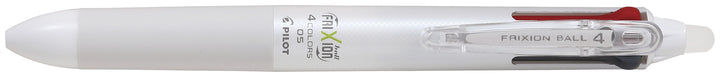 Stylo roller frixion 4 couleurs - Pointe fine 0.5 mm   corps blanc