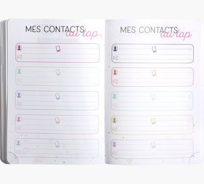 Agenda scolaire journalier Exacompta Forum Color Ariel 12x17 cm Bleu 2025-2026