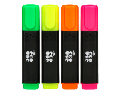 Surligneurs liquides assortis - pack de 4