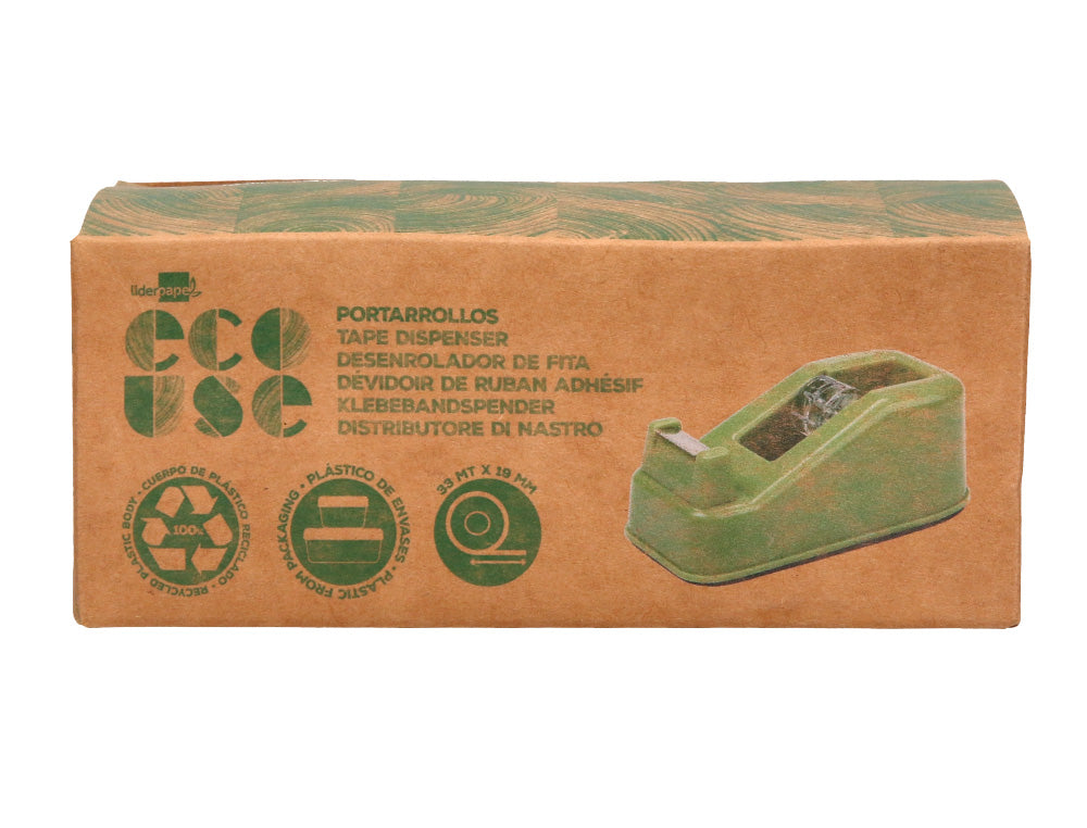 Dévidoir adhésif de comptoir écologique - plastique recyclé