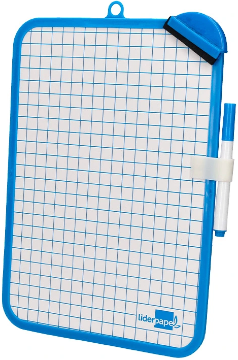 Ardoise Effaçable 18x26 cm - Surface Bleue