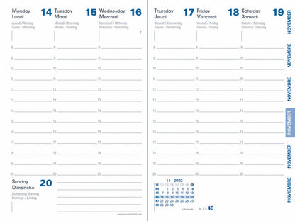Agenda compact 10x15 - couverture recyclée