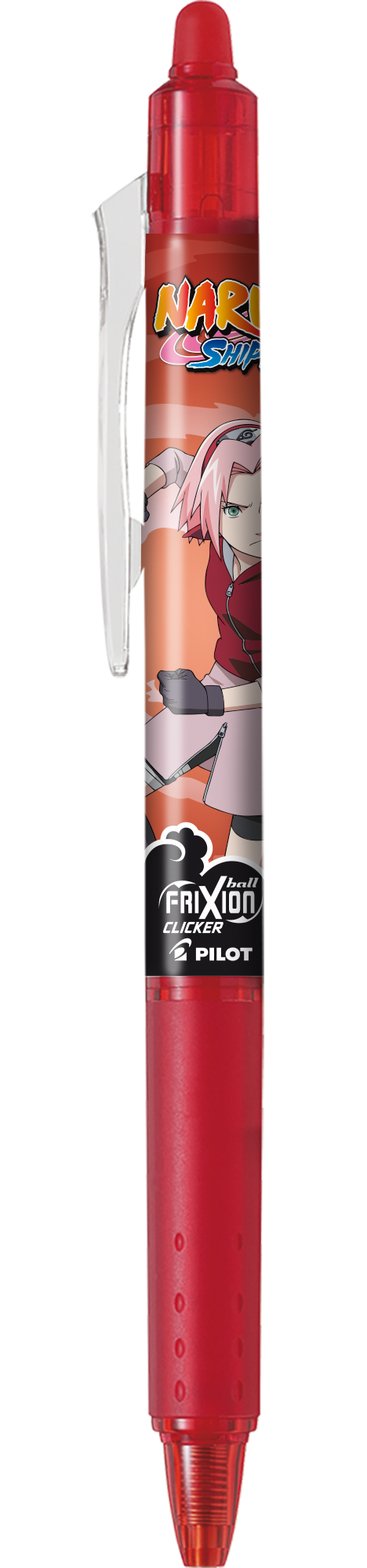 Roller frixion clicker rouge - effaçable et pratique