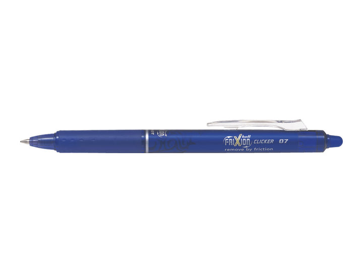 Stylo roller frixion  clicker 0.7  bleu - encre effaçable   pack de 10 stylo+ 10 recharges