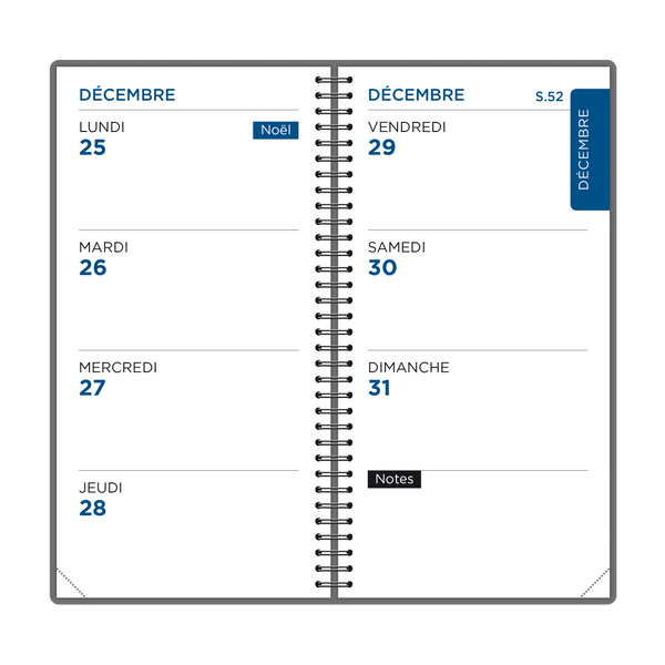Cahier voyage visio+ - format compact 9x17 cm