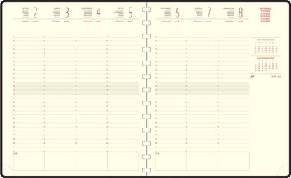 Agenda Exacompta Eurotime 22S Duo 18x22 cm