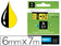 Ruban Dymo D1 6mm - noir/jaune