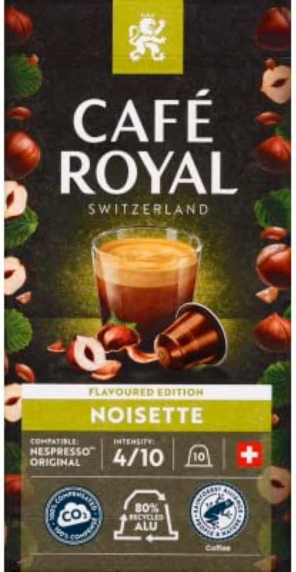 Capsules Café royal café noisette - arôme équilibré, 10 unités