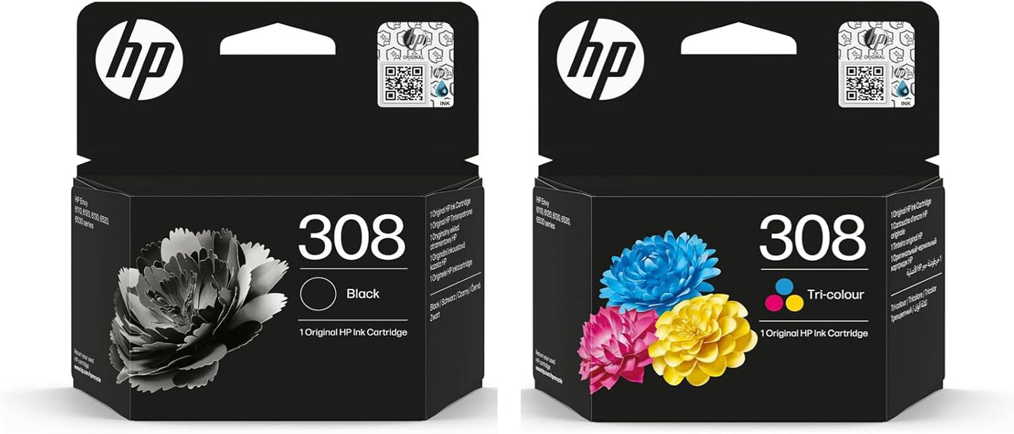 Pack cartouches encre HP 308 - impression durable