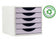 Module de classement 5 tiroirs lavande pastel