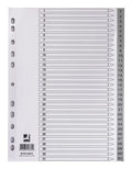 Intercalaires A4 numeriques 1-31 polypro gris