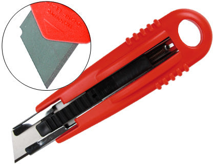 Cutter rétractable 18mm - lame sécurisée