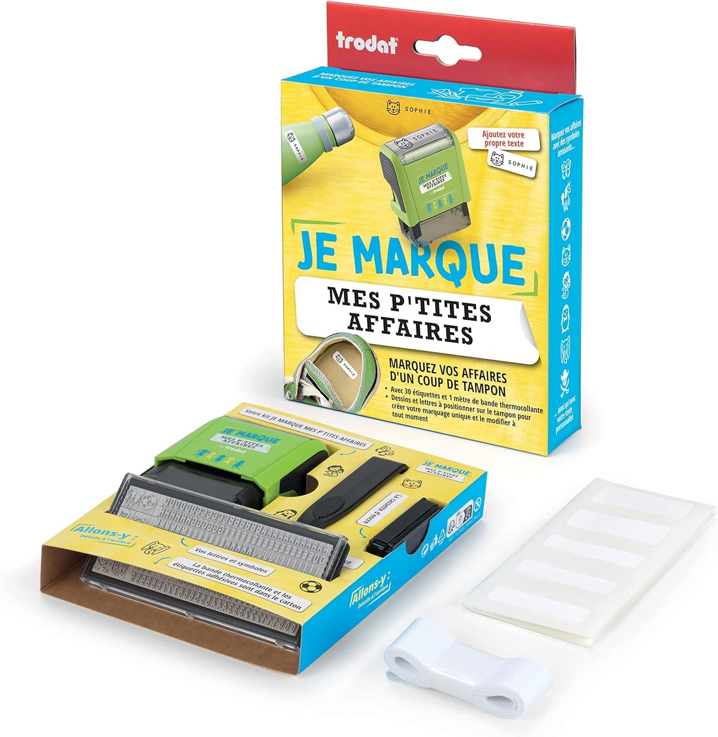 Kit tampon personnalisable - encrage automatique