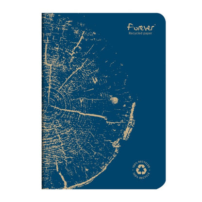 Cahier piqué FOREVER  100% recyclé A5 96 pages ligné
