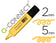 Surligneur biseauté pastel jaune - précision et élégance