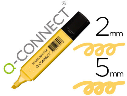 Surligneur biseauté pastel jaune - précision et élégance