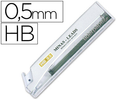 Mines graphite 0.5mm HB - haute résistance  etui de 12