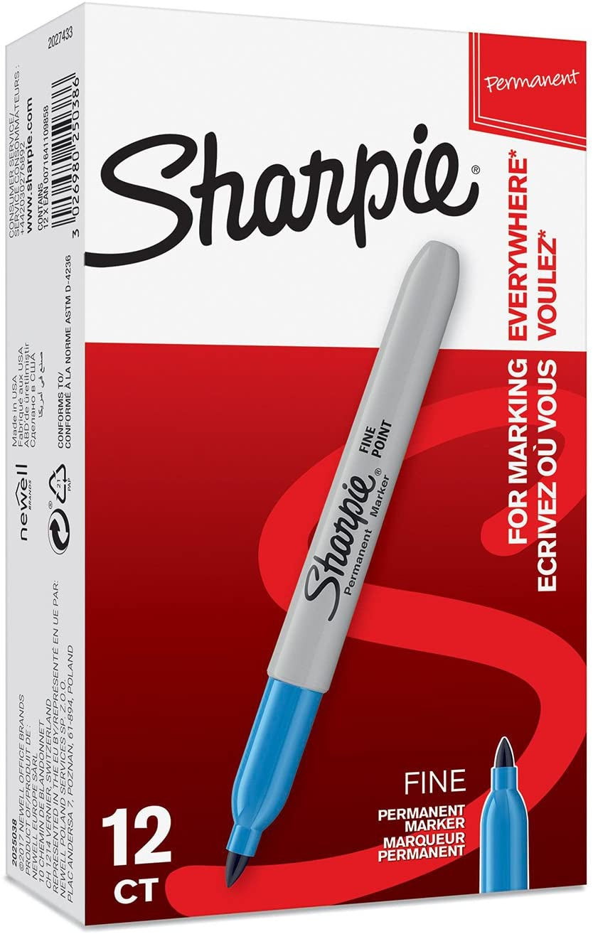 Marqueur pointe fine Sharpie - couleur bleu turquoise