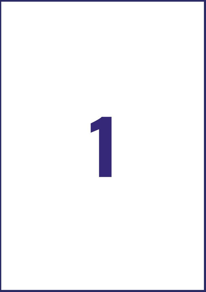 Etiquette adhesive repositionnable A3  transparente -10 feuilles