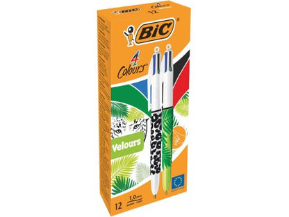 Stylo-bille BIC 4 Couleurs Velours 1,0 mm