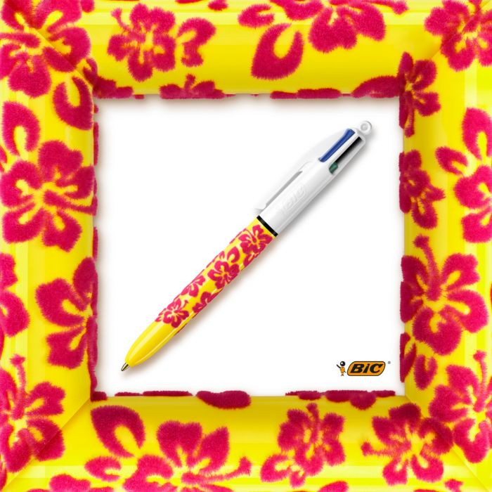 Stylo-bille BIC 4 Couleurs Velours 1,0 mm