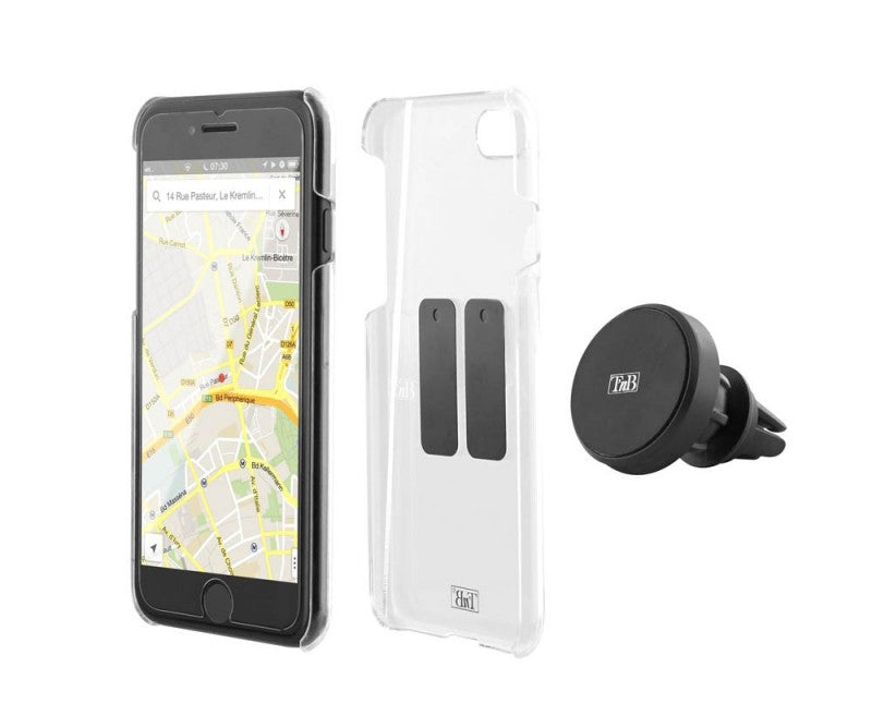 Support smartphone magnétique pour voiture  - fixation grille