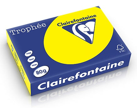 Papier a4 Trophée 80g - couleurs fluo assorties