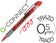 Stylo roller rouge 0.7 - écriture fluide et précise