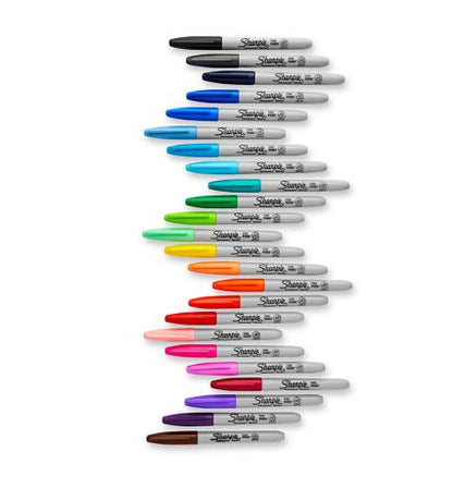 Marqueur pointe fine sharpie noir - pack éco de 24
