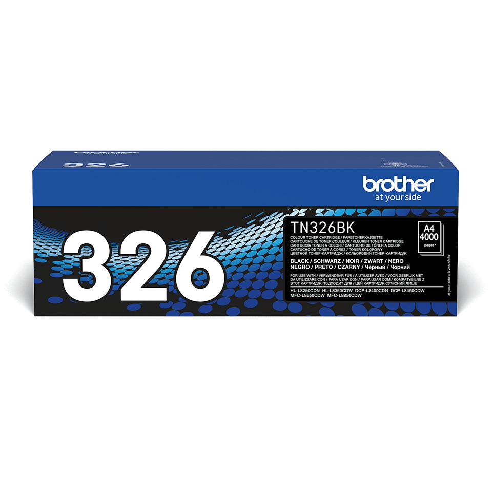 Cartouche toner Brother laser tn-326bk - rendement 4000 pages