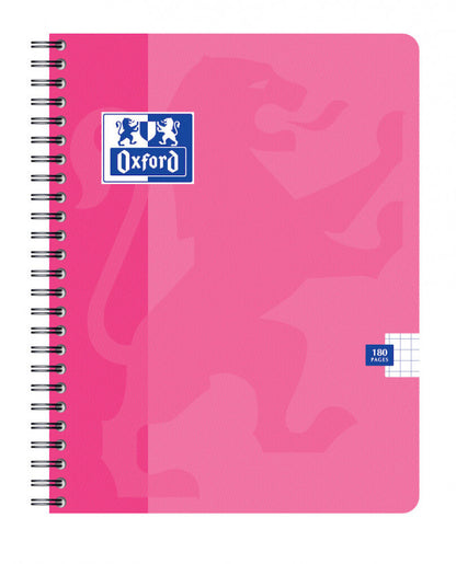 Cahier 17x22cm - spirale quadrillé 5x5- 180 pages