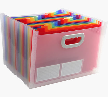 Valisette trieur A4 extensible 24 Compartiments - A4 Transparent