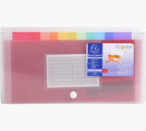 Trieur valisette polypro 6 compartiments -11x18cm