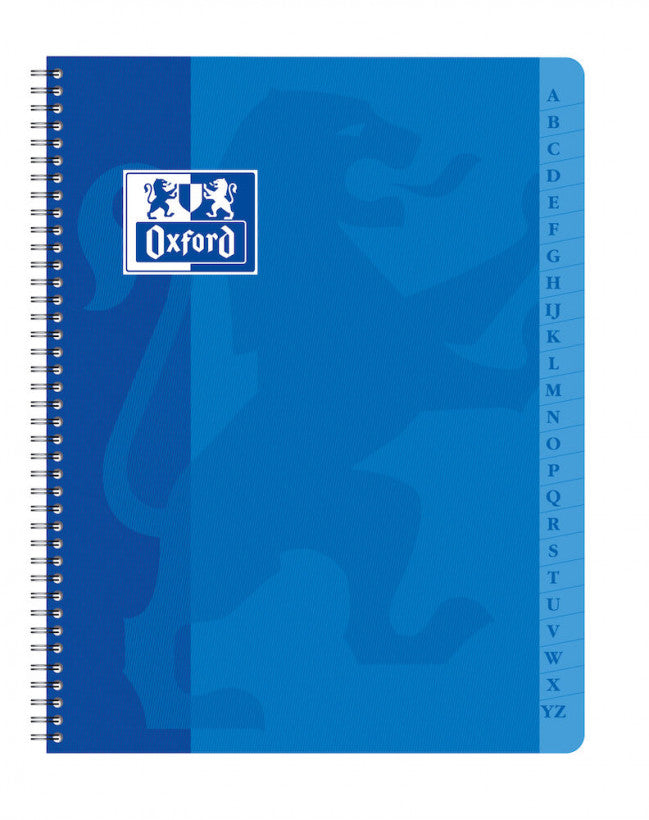 Répertoire à spirales Oxford 17x22cm - 180 pages - Petits carreaux 5x5mm
