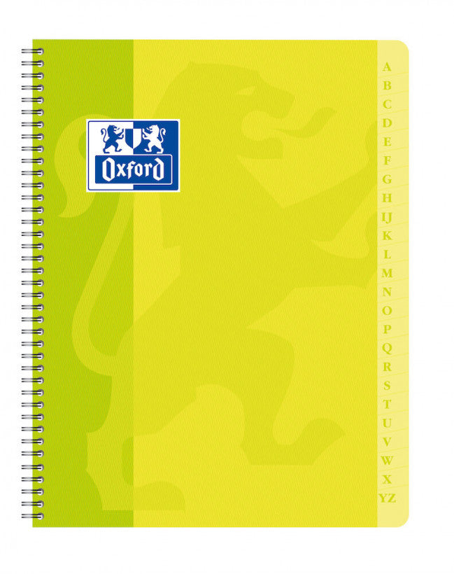 Répertoire à spirales Oxford 17x22cm - 180 pages - Petits carreaux 5x5mm