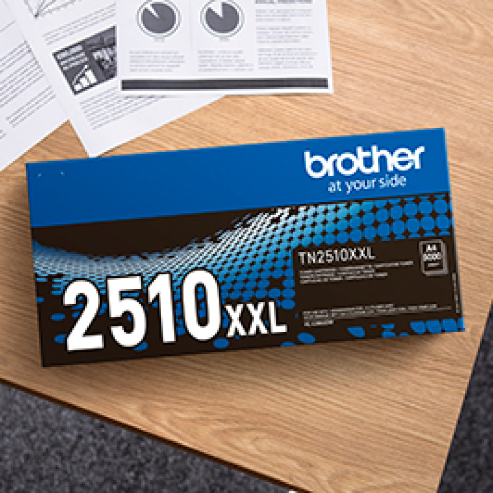 Cartouche toner Brother tn2510xxl - très haute capacité 5000 pages