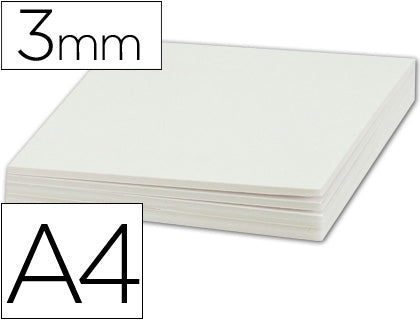 Carton mousse a4 3mm - surface imprimable haute qualité